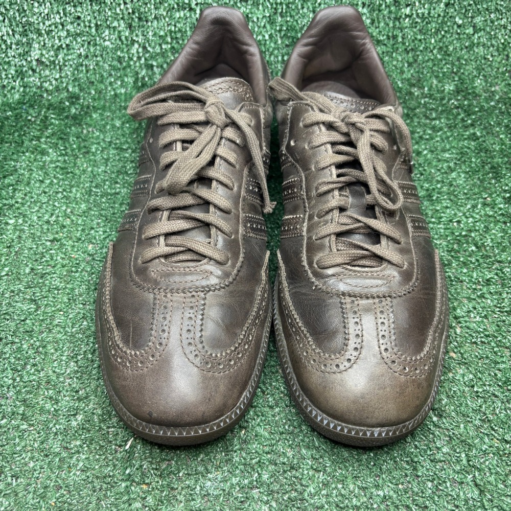 Adidas Samba Brogue Pack Wingtip Leather Retro Soccer Sneakers Brown Mens Sz 12 - Picture 2 of 9